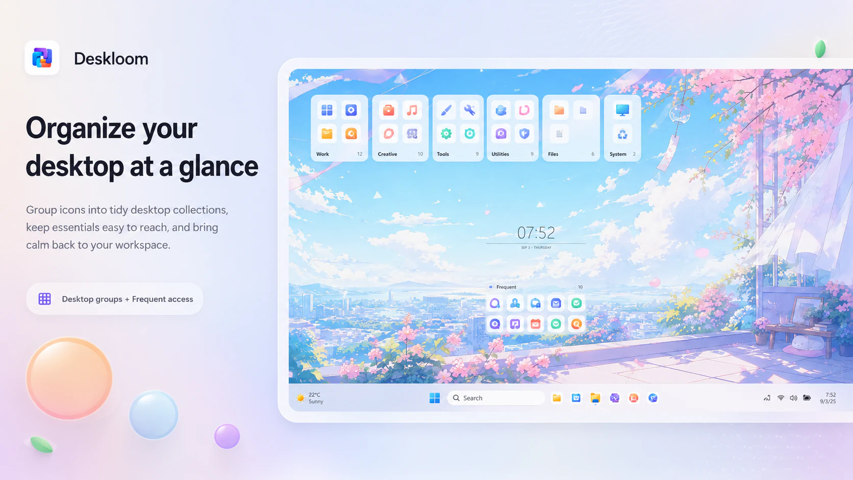 Desktop groups at a glance
